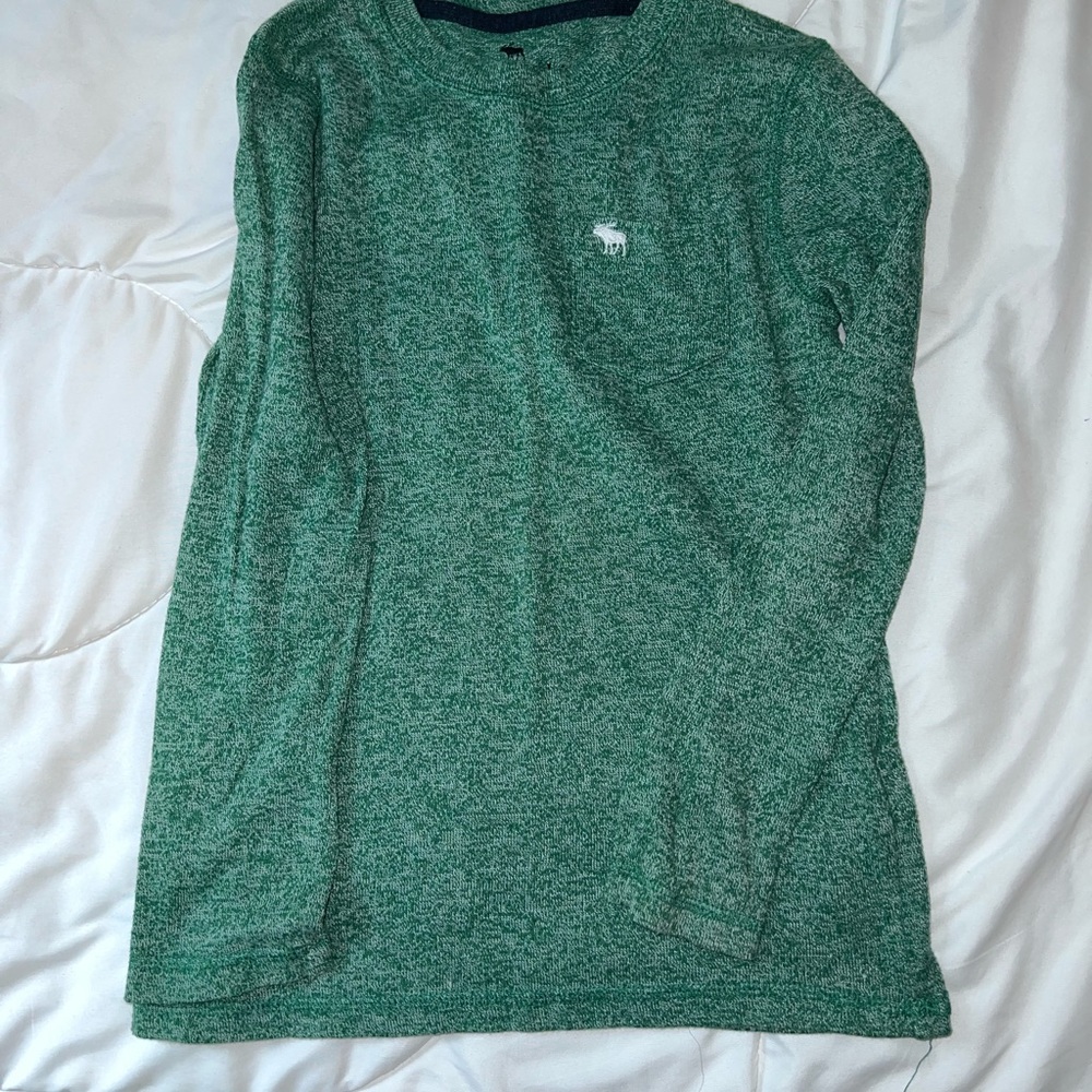 Abercrombie Kids Green Long Sleeve Tee